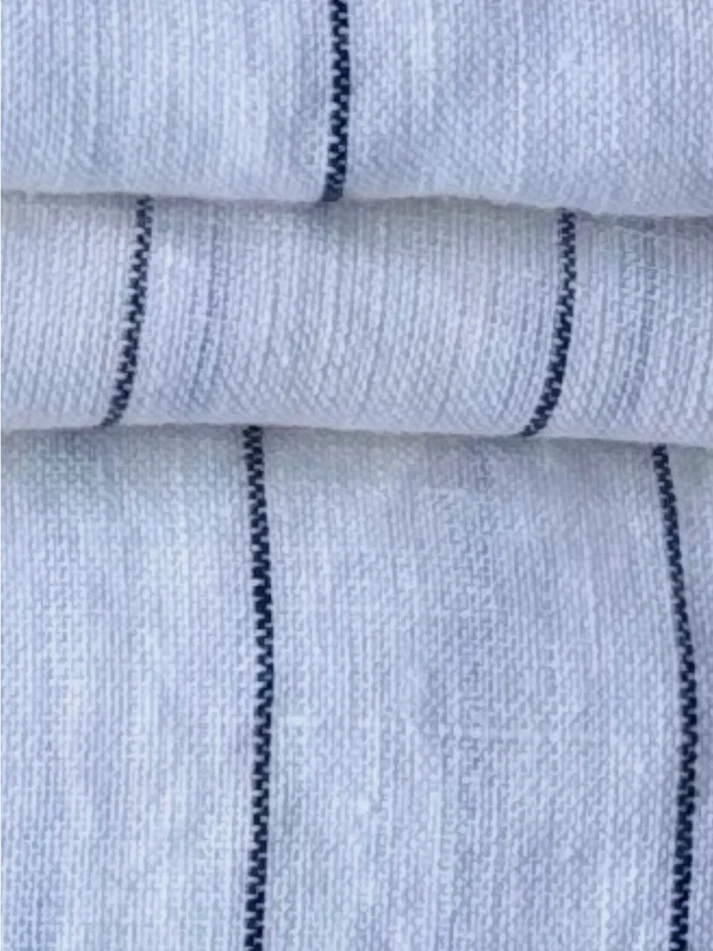 Quince European Linen Sheet Set Full Pencil Stripe Open Box New